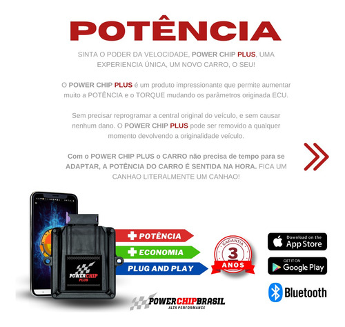 Chip Potência P/ Toro 1.3 Turbo Flex 185cv +40cv +7kgfm Torq