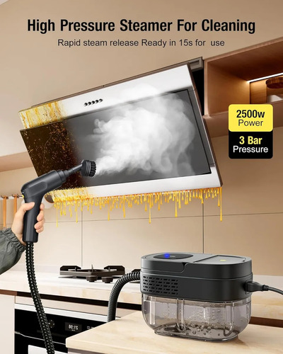 Limpiador A Vapor De Alta Temperatura De 2500w Para Superfic