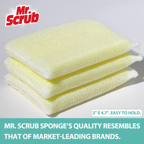 Esponjas Multiusos Mr. Scrub, Antirayaduras, Para Lavar Y