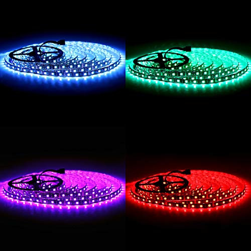 - 5050 Rgb Led Strip Lights-16.4ft 300 Leds 60leds/m, C...