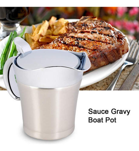 Olla Para Salsa De Doble Capa Acero Inoxidable 304