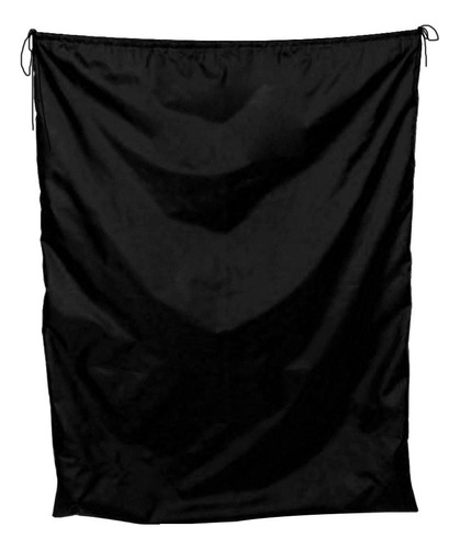 Bolsa De Almacenaje Con Cordón Impermeable Negro 50x70cm