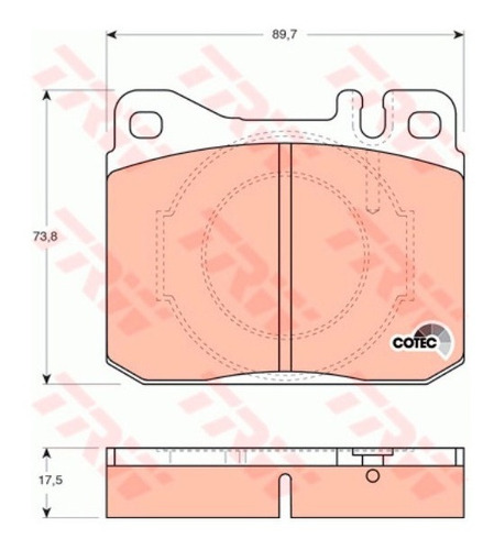 Pastilhas De Freio Diant. Mercedes 500 Sel 1979-1992 W126