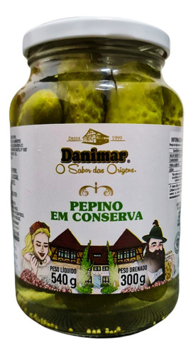 Pepino Em Conserva Danimar Tradicional Caseiro 300g