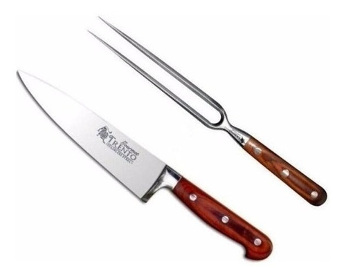 Set Asador Trento Gourmet Cuchillo Más Trinche C