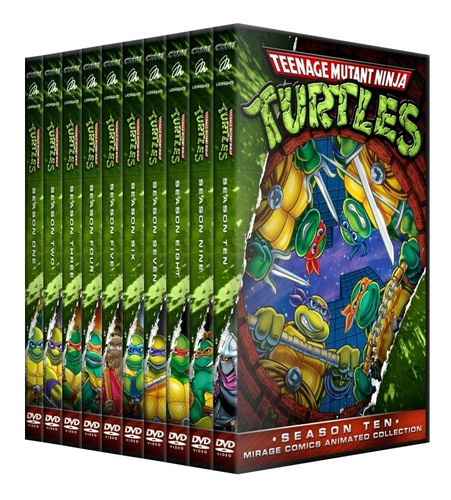 Las Tortugas Ninja Colección 10 Temporadas Dvd Latino/ingles