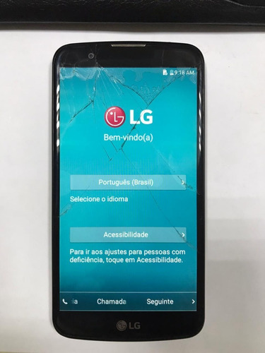 Smartphone LG K10 Tv Dourado Com 16gb, Dual Chip - Semi-novo