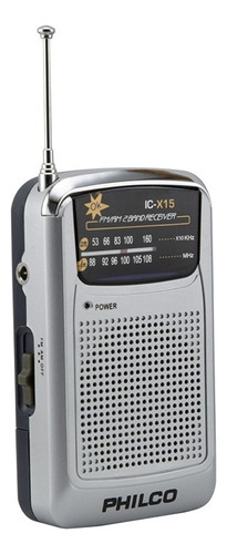 Radio A Pilas Philco Icx-15 Fm/am Portable De Bolsillo