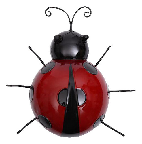 L Preciosas Figuras Realistas De Mariquita De Metal Rojo