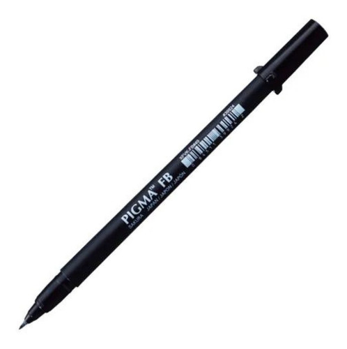 Marcador Rotulador Sakura Tinta Negra Pincel Fino 155mm