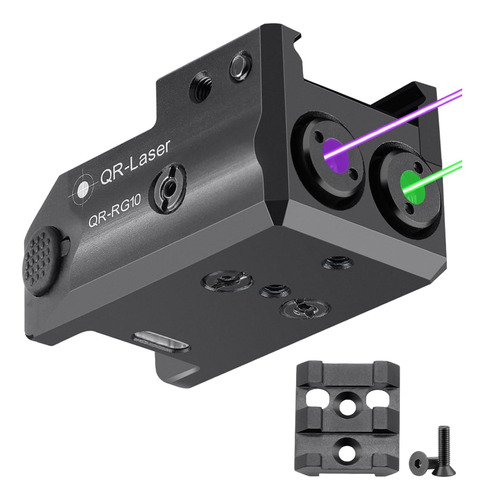 Qr-laser Dual Green Blue Purple Laser Sights With Removable 