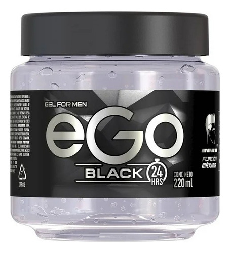 5 Pza Gel Para Cabello Ego For Men Black 220 Ml