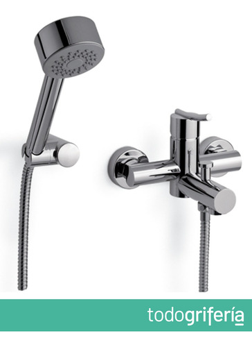 Griferia Fv Baño Monocomando Ducha Fv Libby Cromo 310/39