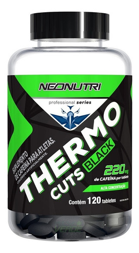 TermogĂȘnico Thermo Cuts Black 120 Tabletes - Neonutri