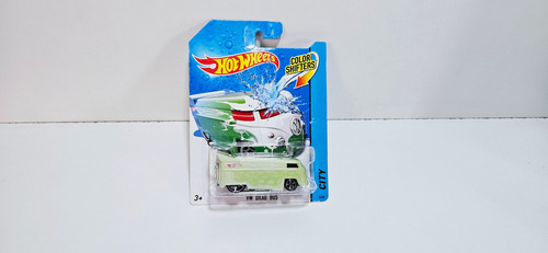 1:64 Hot Wheels Color Shifters Vw Drag Bus Verde 2013