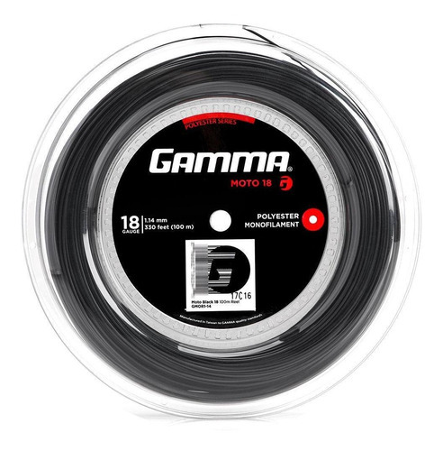 Corda Gamma Moto 18l 1.14mm Preta - Rolo Com 100 M