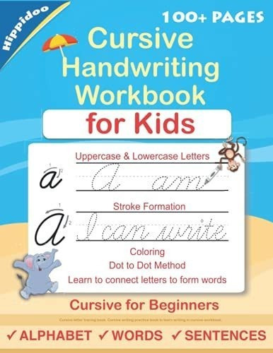 Cursive Handwriting Workbook For Kids Cursive For..., de Lalgudi, Suja. Editorial Independently Published en inglés