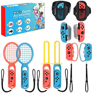 2022 Nintendo Switch Sports Accessories Bundle, 10 In 1 Fami