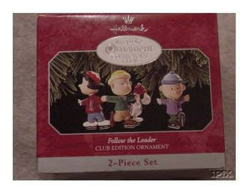 Hallmark Peanuts~~sigue Al Líder~~ornamento Del Club ~ 1998