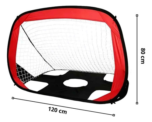 Arco De Fútbol Con Red 5 Tiros Doble Uso Para Entrenamiento