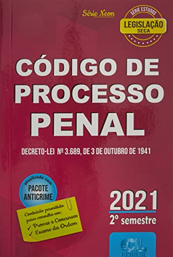 Libro Código De Processo Penal 2021 2º Semestre Série Neon D