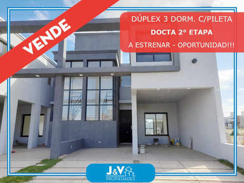 Vendo Duplex 3 Dorm. 2° Etapa B° Docta. Con Pileta!!!