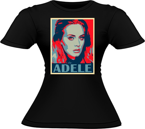 Polera Mujer Algodón Adele Cantante Pop