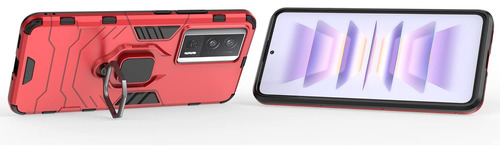Funda Uso Rudo Carcasa Para Poco F5 Pro 5g+mica Rojo Xiaomi Poco F5 Pro 5g/redmi K60 Pro/k60
