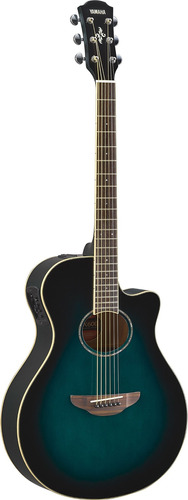 Apx600 Obb Guitarra Acustica Electrica Cuerpo Delgado Azul