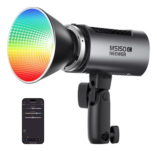 Lámpara De Vídeo Led Neewer Ms150c Rgbww 150w Con Control 27