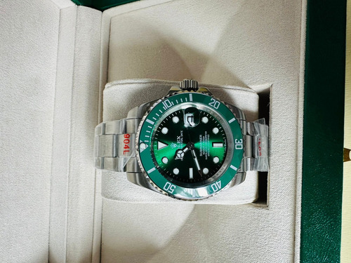 Reloj Pulsera Rolex Submariner Fondo Verde Plata Verde (Usado)