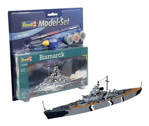 Revell 65802 Bismarck 1:1200 Model-set