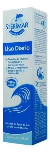 Sterimar Agua Marina Natural Nasal Uso Diario En Spray 50 Ml