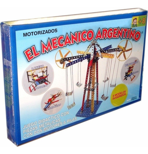 Imagen 1 de 9 de Juego Para Armar Mecano El Mecanico Argentino Motorizado