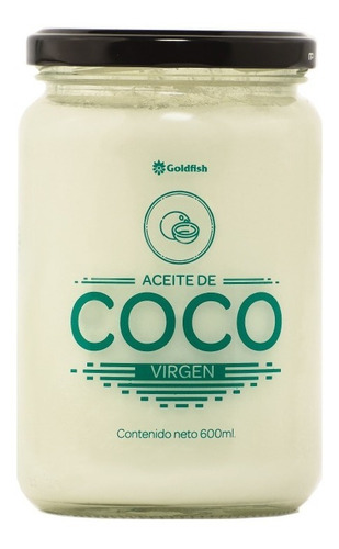 Aceite De Coco Virgen X 600ml Frasco Vidrio