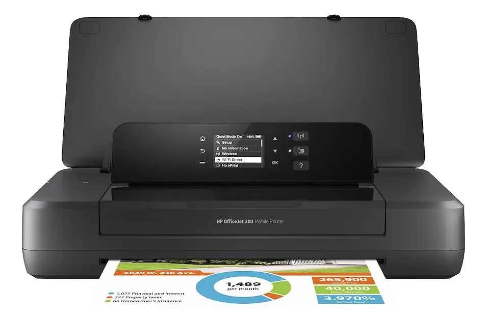Impresora Portatil Officejet Hp 200 Cz993a-l Wifi Bateria
