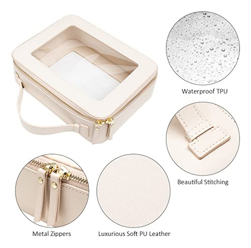Bolsa De Maquillaje Transparente Gran Tamaño Viajes