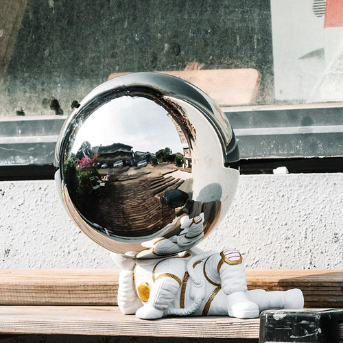 Estatua De Astronauta Hucha Escultura Moderna For Niños
