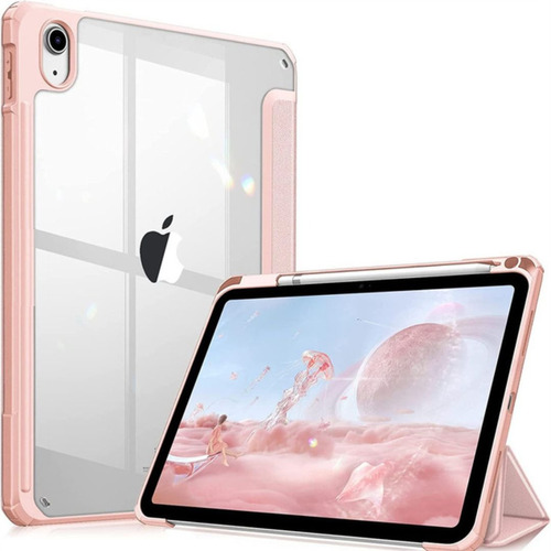 Estuche Smart Case Cristal Para iPad + Vidrio Pantalla