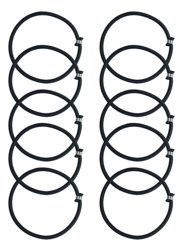10x Trampolín Elástico Cuerda Trampolín Accesorios Negro