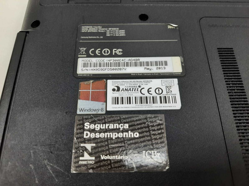 Notebook Samsung Np300e4c Celeron B820 Ddr3 Com Defeito Nf (Usado)