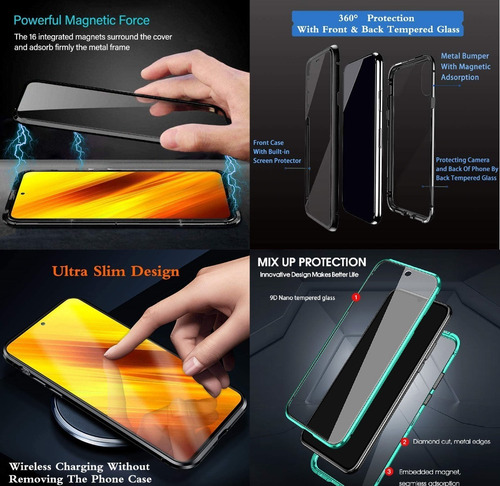 Funda Case Magnética 360 Para Oppo A57 4g / Doble Cristal