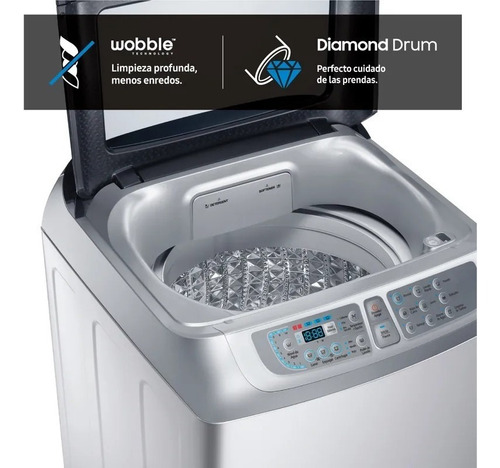 Imagen 6 de 6 de Lavarropas Samsung 8kg Wa80f5s4uda Silver Nuevo Ahora 12