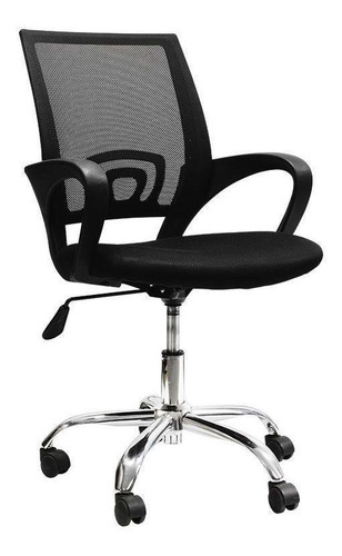 Imagen 1 de 3 de Silla de escritorio Top Living SILLB1 ergonómica negra con tapizado de mesh
