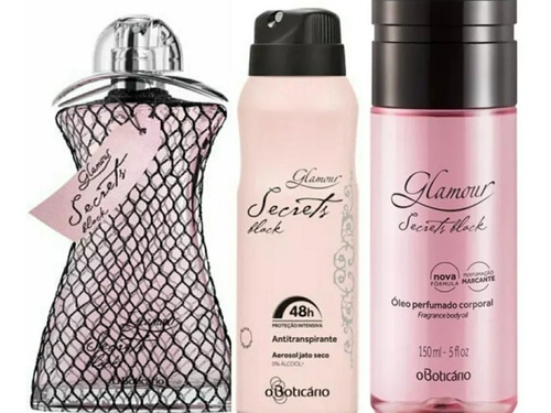 Perfume Secret Black Perfume Feminino 75ml .promoçao 
