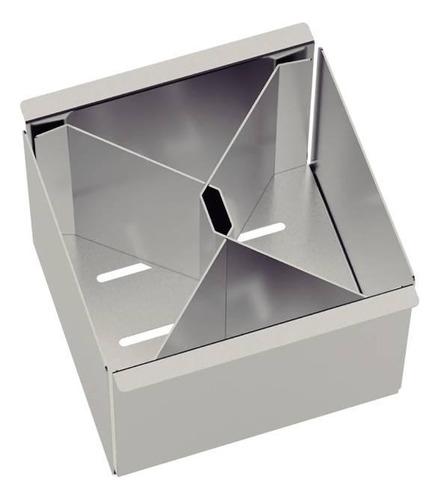 Porta Talheres Em Aço Inox Acabamento Scotch Brite Para Uso