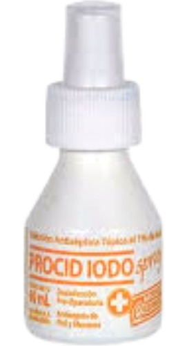 Iodo Procid En Spray Solución Antiséptica Tópica Al 1% 60 Ml