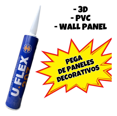 Pega Para Paneles Pvc 3d Wall Panel Secado Rápido Silicon