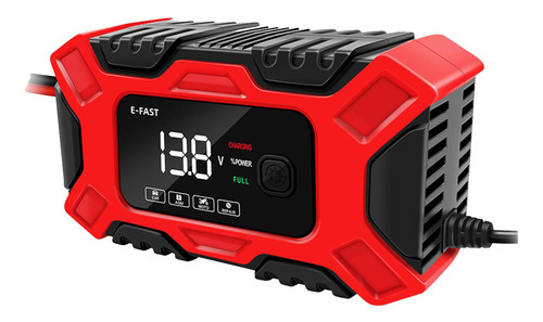 Cargador De Batería De Coche, Carcasa Ignífuga De 12v Rojo