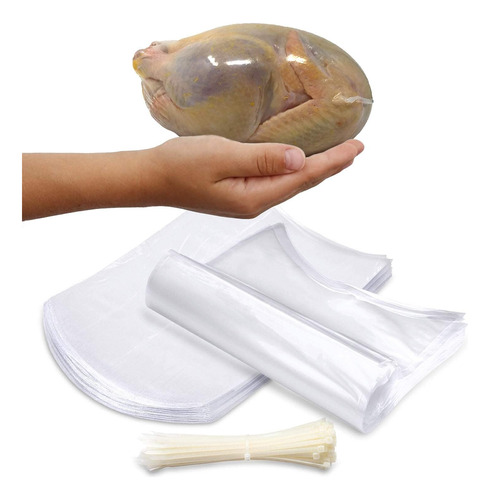 Bolsas Transparentes Retráctiles Para Piezas De Pollo - 7 Pu